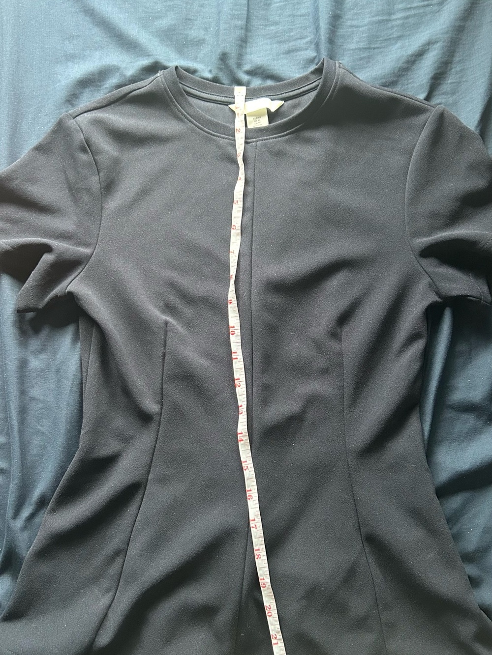H&M Black Short-Sleeve Ponte Blazer Jacket